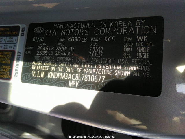 KIA Sportage Lx 2020 KNDPM3AC8L7810677 Image 9