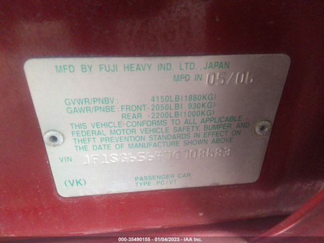 JF1SG65647G708683 Subaru Forester X W/premium Pkg