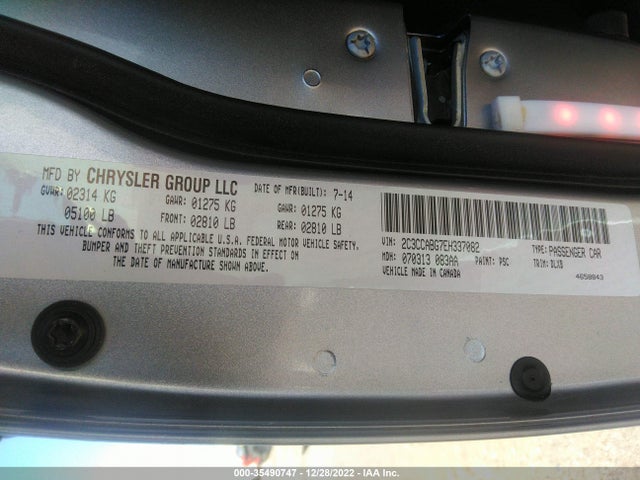 Chrysler 300 2014 2C3CCABG7EH337082 Image 9