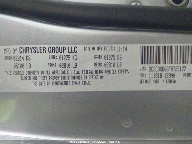 Dodge Charger Se 2015 2C3CDXBG6FH725177 Image 9