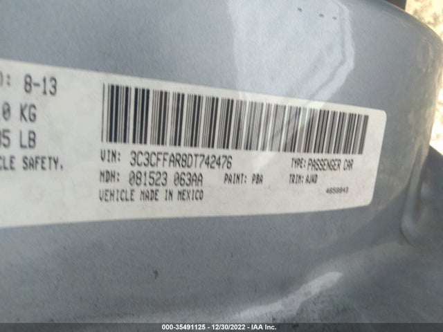 3C3CFFAR8DT742476 Fiat 500 POP