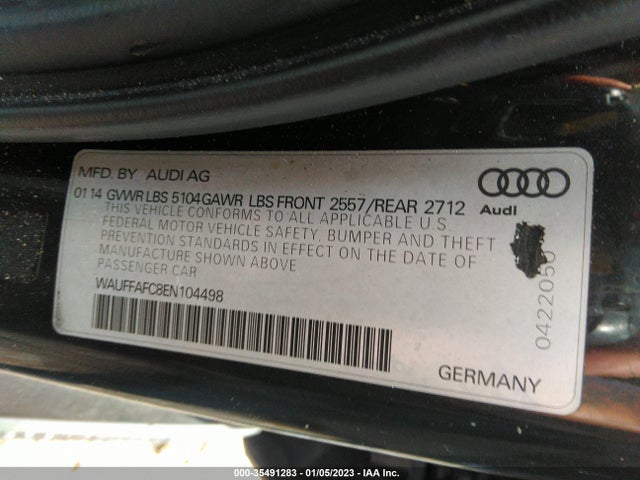 Audi A6 2.0t Premium 2014 WAUFFAFC8EN104498 Image 9