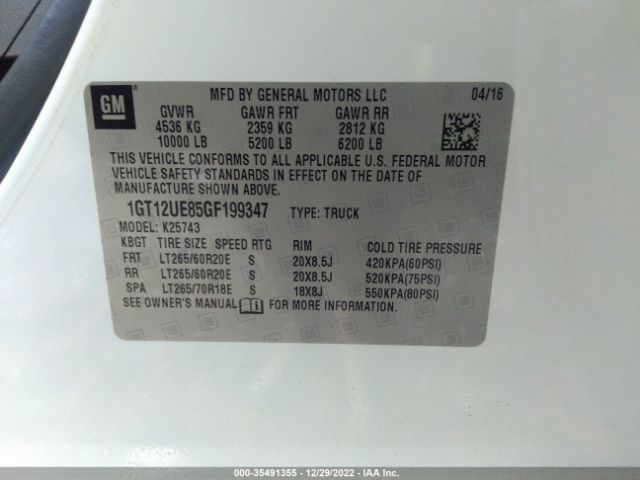 1GT12UE85GF199347 GMC Sierra 2500hd Denali