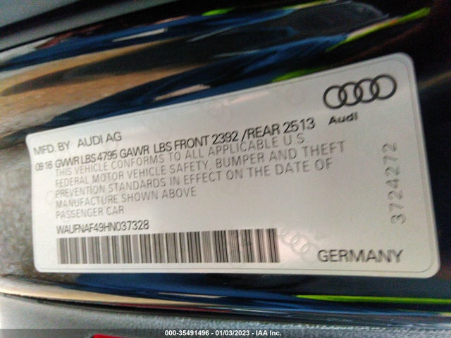 WAUFNAF49HN037328 Audi A4 Prestige