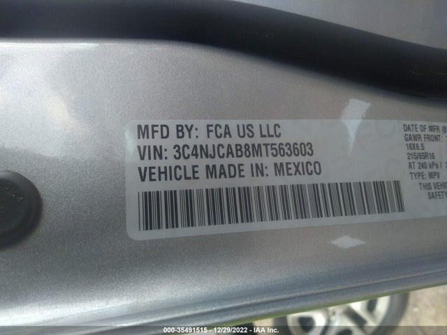 Jeep Compass Sport 2021 3C4NJCAB8MT563603 Image 10