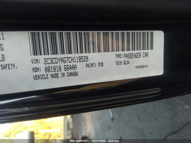 2012 DODGE CHALLENGER SXT PLUS VIN: 2C3CDYAG7CH118529