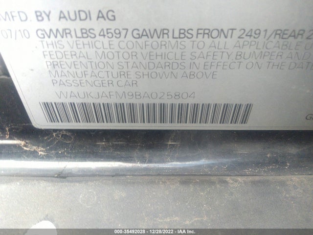 WAUKJAFM9BA025804 Audi A3 2.0 Tdi Premium Plus