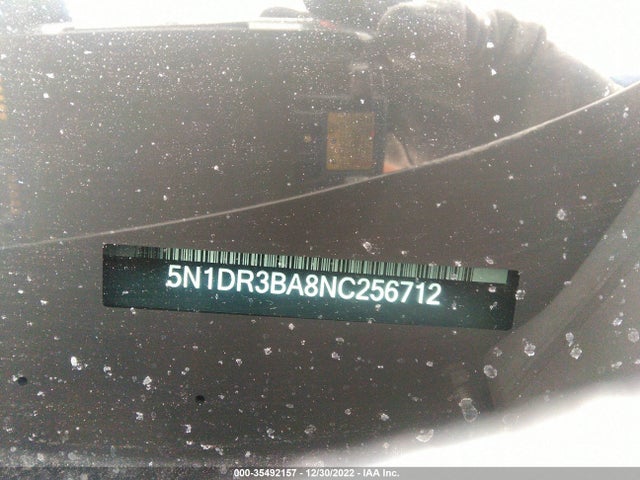 2022 NISSAN PATHFINDER SV VIN: 5N1DR3BA8NC256712