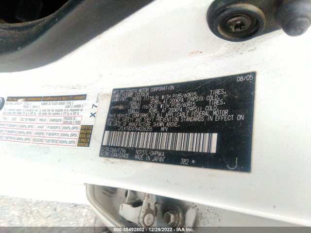2006 SCION XB VIN: JTLKT324764036355