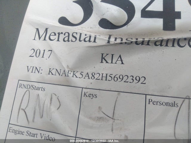 2017 Kia Forte, VIN: KNAFK5A82H5692392