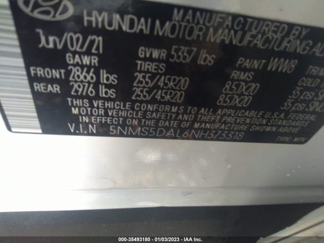 Hyundai Santa Fe Calligraphy 2022 5NMS5DAL6NH373318 Image 9