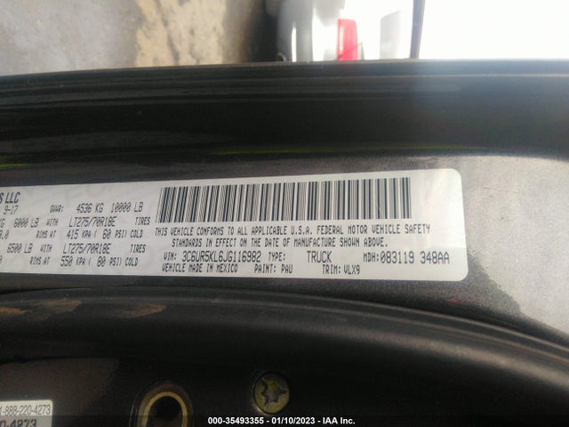 RAM 2500 Laramie 2018 3C6UR5KL6JG116982 Image 9