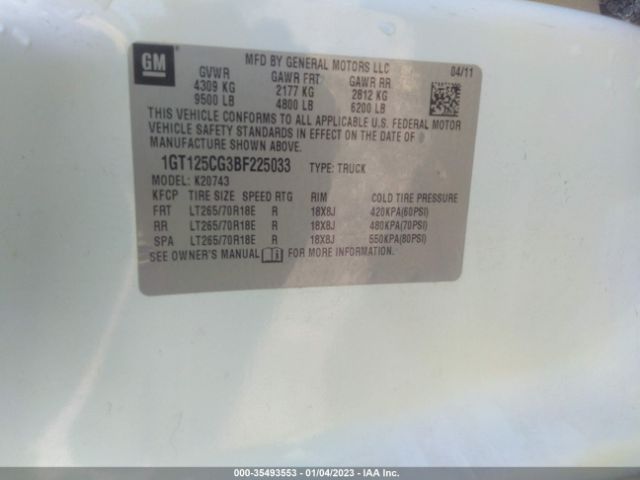 1GT125CG3BF225033 GMC Sierra 2500hd Denali