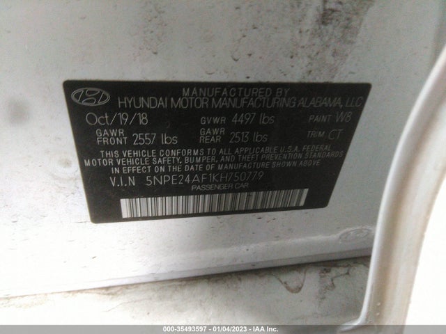 Hyundai SONATA SE 2019 5NPE24AF1KH750779 Image 9