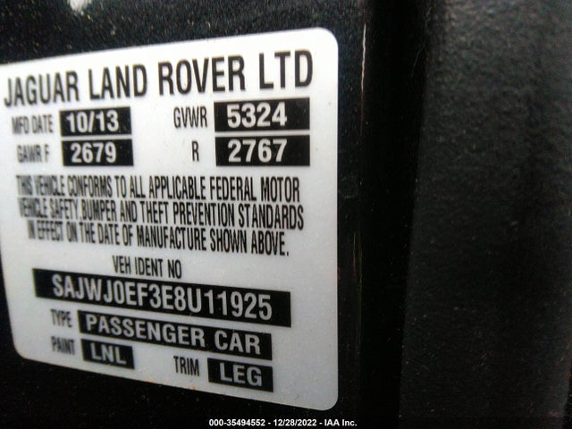 Jaguar Xf V6 Sc 2014 SAJWJ0EF3E8U11925 Image 9