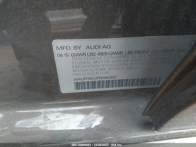 2015 Audi A4, VIN: WAUFFAFL0FN040300