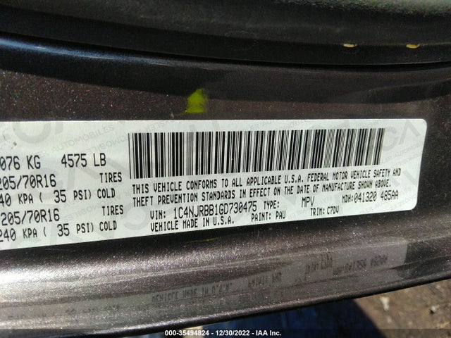 2016 Jeep Patriot, VIN: 1C4NJRBB1GD730475