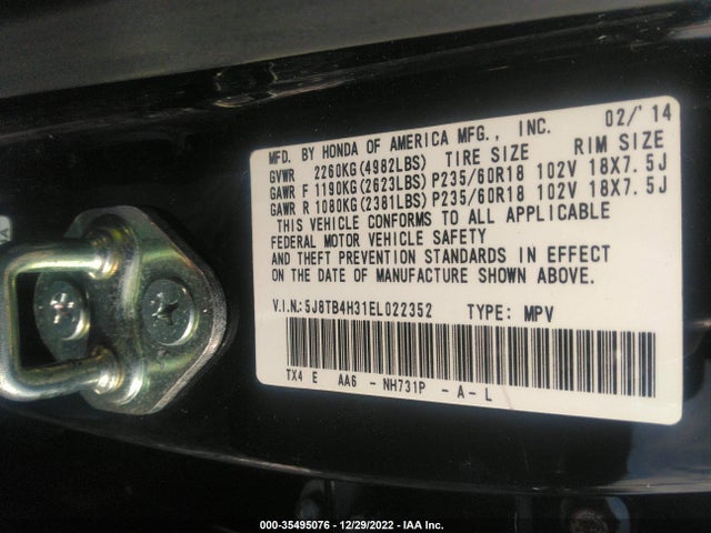 Acura RDX 2014 5J8TB4H31EL022352 Image 9
