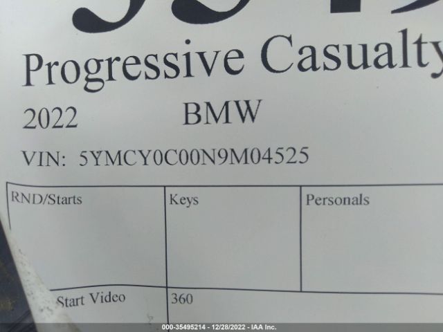 5YMCY0C00N9M04525 BMW X6 M