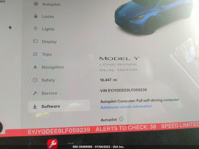 Tesla Model Y Long Range 2020 5YJYGDEE9LF059239 Image 8