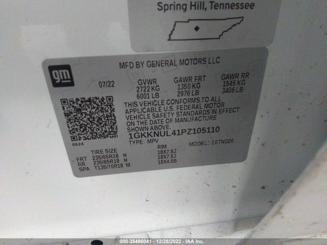 2023 GMC Acadia, VIN: 1GKKNUL41PZ105110