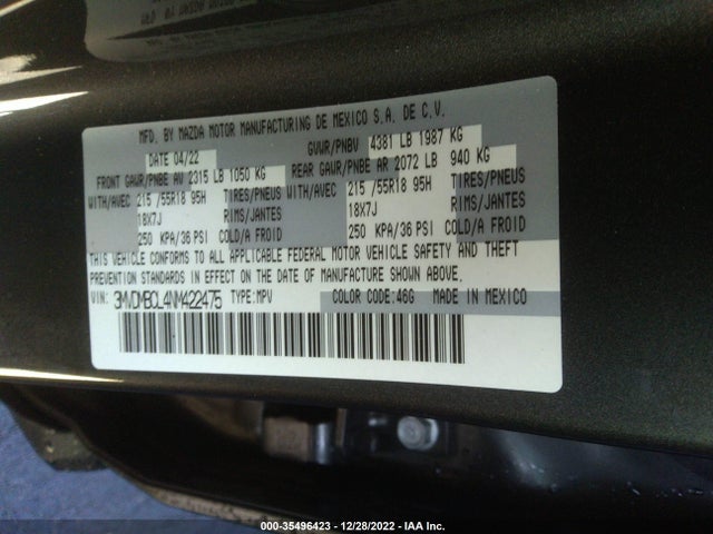 2022 Mazda CX-30, VIN: 3MVDMBCL4NM422475
