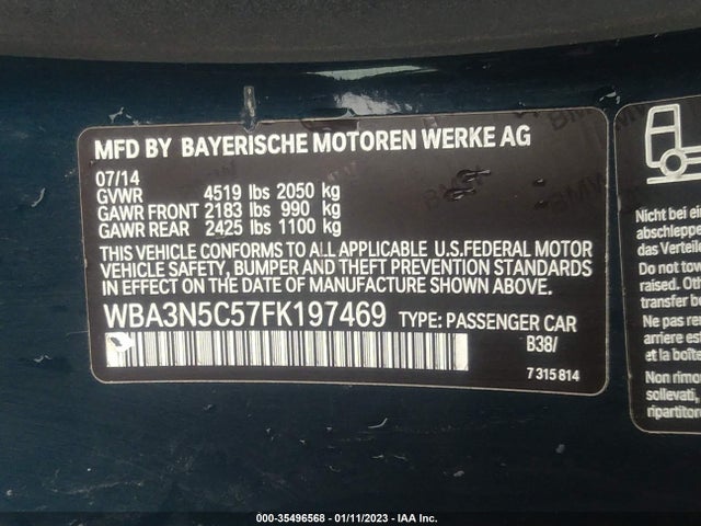 WBA3N5C57FK197469 BMW 4 Series 428i Xdrive