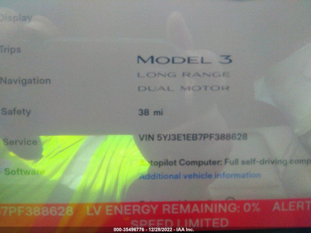Tesla MODEL 3 2023 5YJ3E1EB7PF388628 Image 9