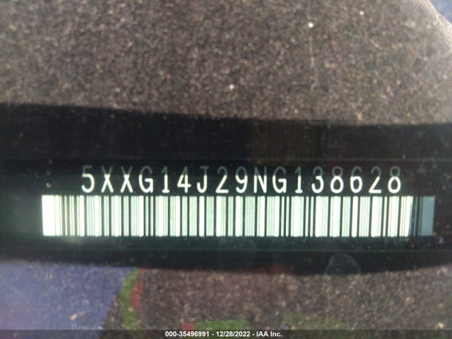 2022 Kia K5, VIN: 5XXG14J29NG138628