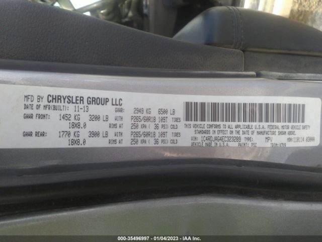 1C4RDJAG4EC323289 Dodge Durango Sxt