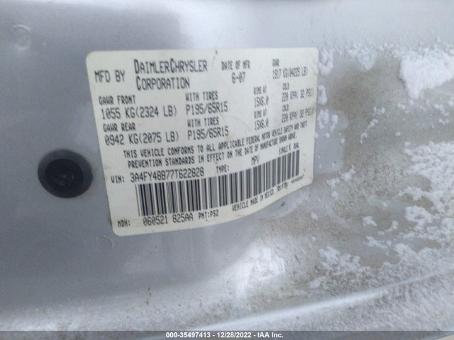 3A4FY48B77T622828 Chrysler Pt Cruiser