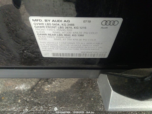 2019 Audi Q5, VIN: WA1BNAFYXK2141219