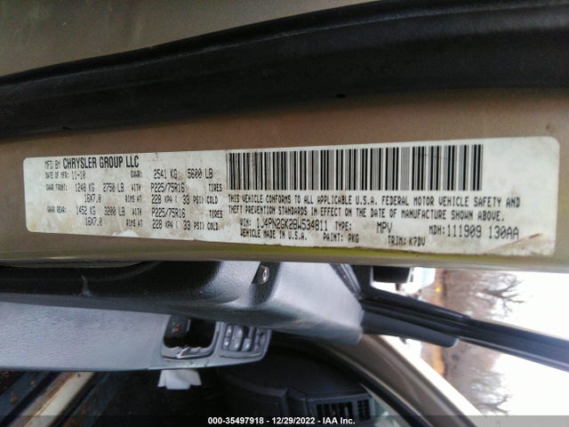 2011 JEEP LIBERTY SPORT VIN: 1J4PN2GK2BW534811