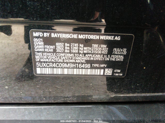 BMW X5 Sdrive40i 2021 5UXCR4C09M9H16498 Image 9