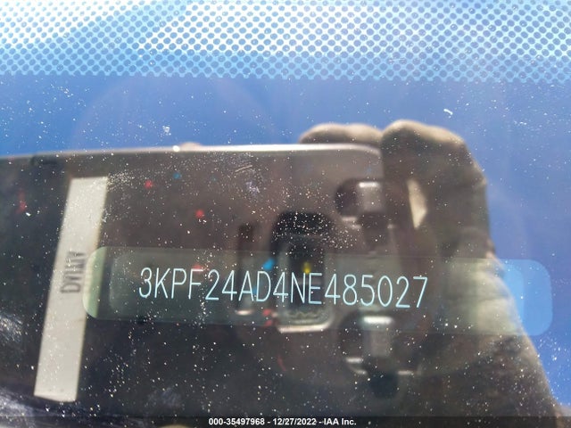 2022 KIA FORTE LXS VIN: 3KPF24AD4NE485027