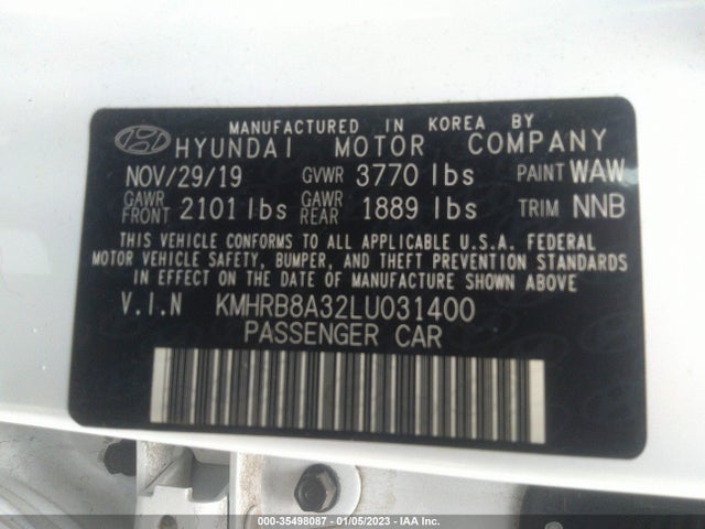 Hyundai Venue Se 2020 KMHRB8A32LU031400 Image 10