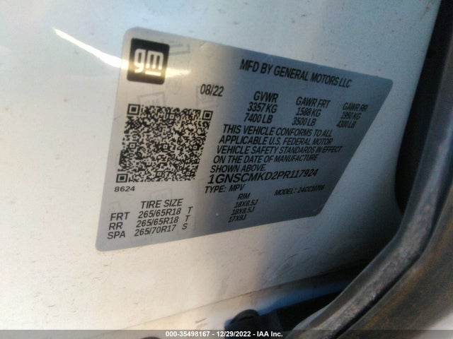 Chevrolet Tahoe Ls 2023 1GNSCMKD2PR117924 Image 9