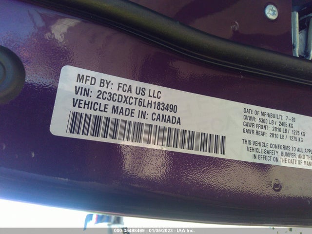 Dodge CHARGER R/T 2020 2C3CDXCT6LH183490 Image 9