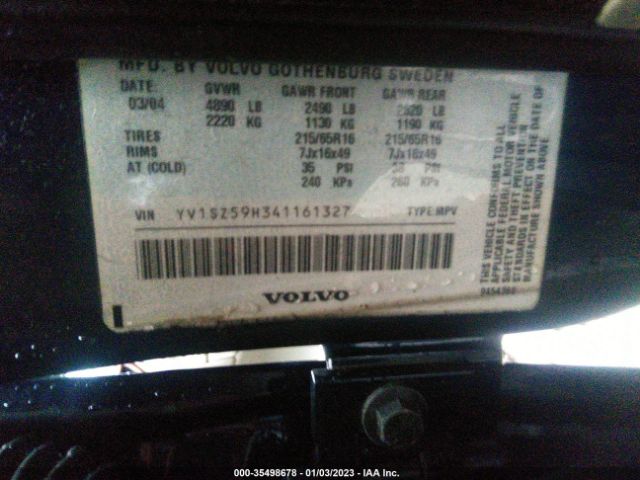 YV1SZ59H341161327 Volvo V70 Xc70