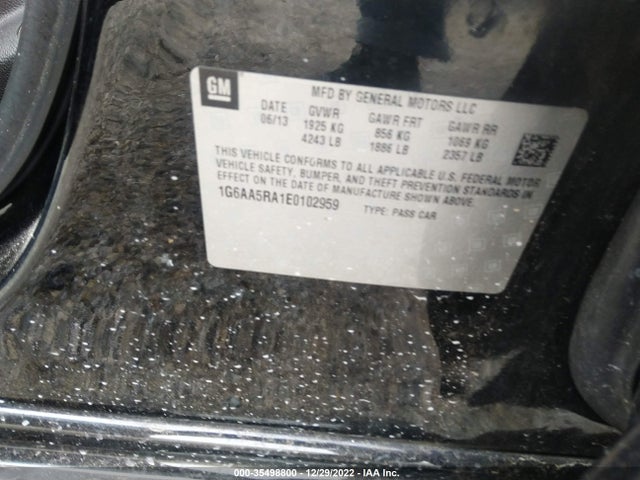 Cadillac Ats Standard Rwd 2014 1G6AA5RA1E0102959 Image 9