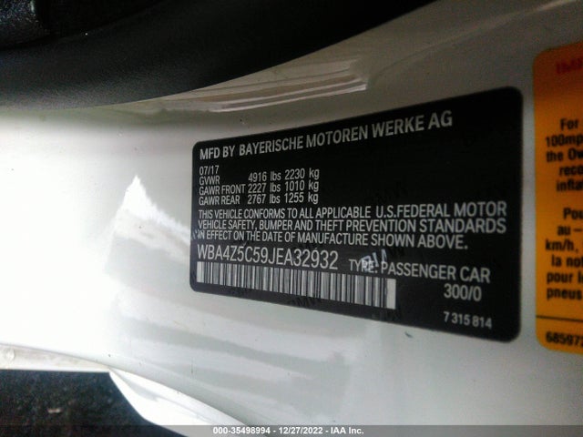 2018 BMW 4 Series, VIN: WBA4Z5C59JEA32932