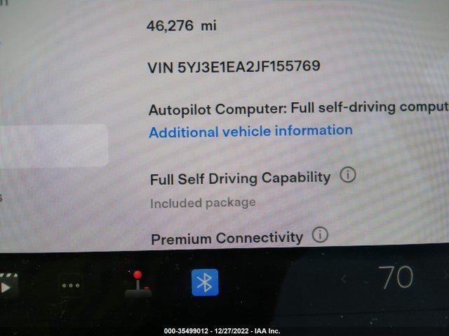 Tesla Model 3 Range Battery 2018 5YJ3E1EA2JF155769 Image 8