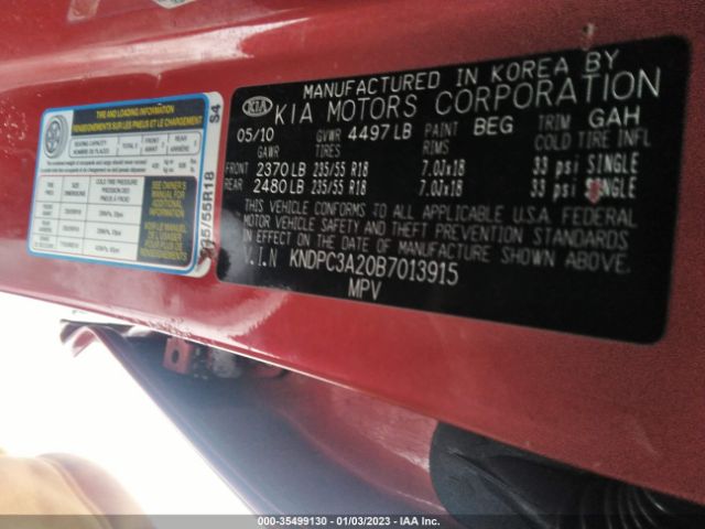 KNDPC3A20B7013915 KIA Sportage Ex