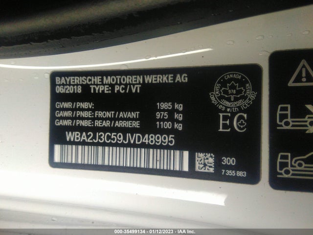 2018 BMW 2 Series, VIN: WBA2J3C59JVD48995