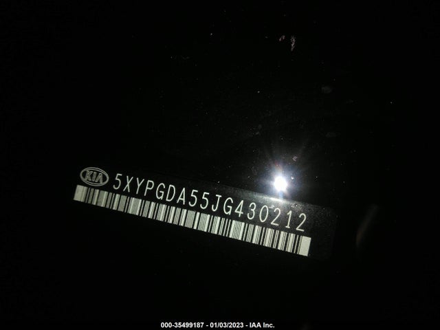 2018 Kia Sorento, VIN: 5XYPGDA55JG430212