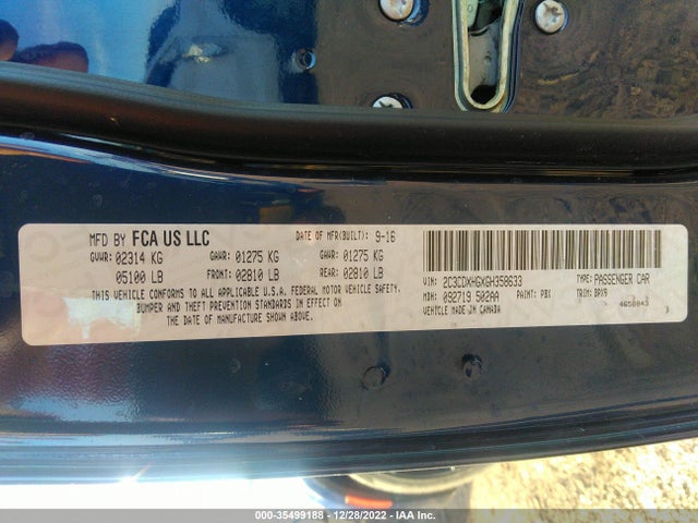Dodge Charger Sxt 2016 2C3CDXHGXGH358633 Image 10