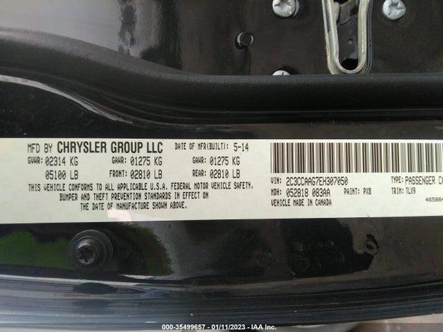 Chrysler 300 2014 2C3CCAAG7EH307050 Image 10