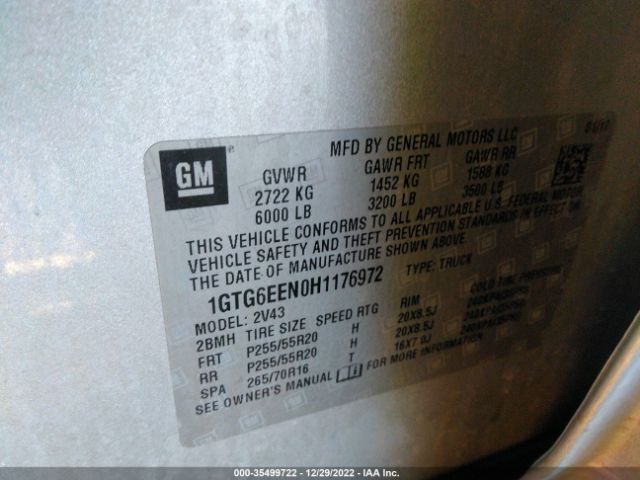 1GTG6EEN0H1176972 GMC Canyon 4wd Denali