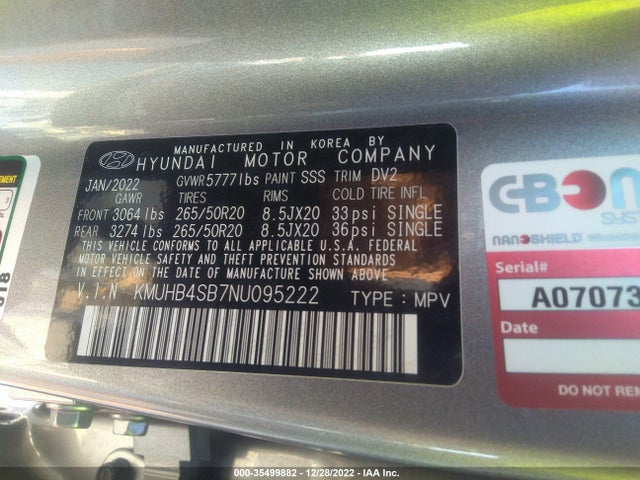 2022 Genesis GV80, VIN: KMUHB4SB7NU095222