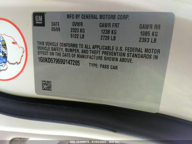 Cadillac DTS 2009 1G6KD57969U147205 Image 10